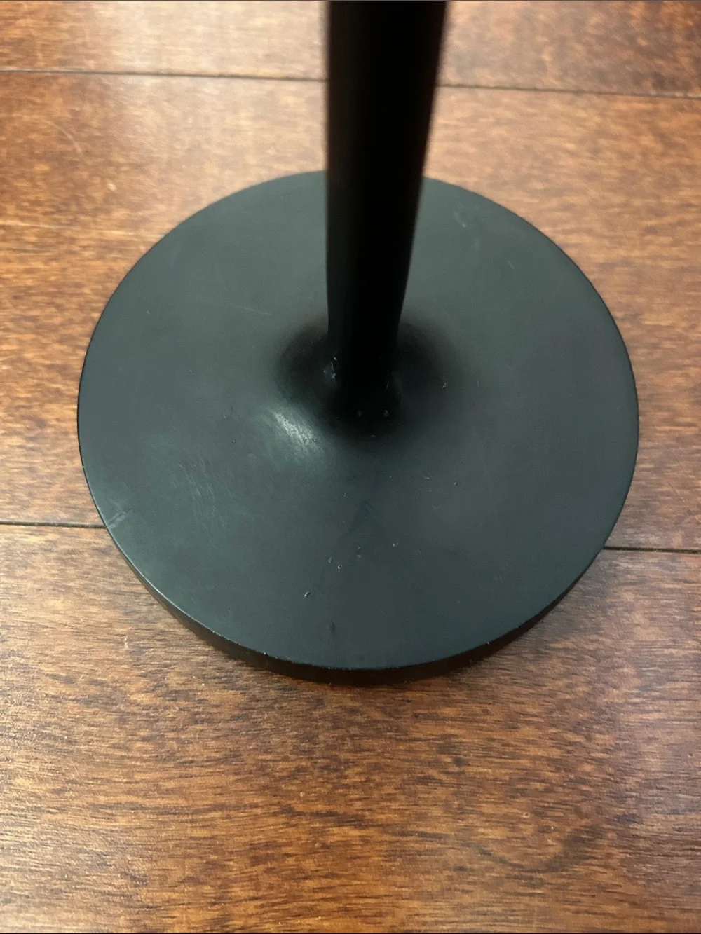 Crate and Barrel Megs Medium Black Taper Candle Holder 11